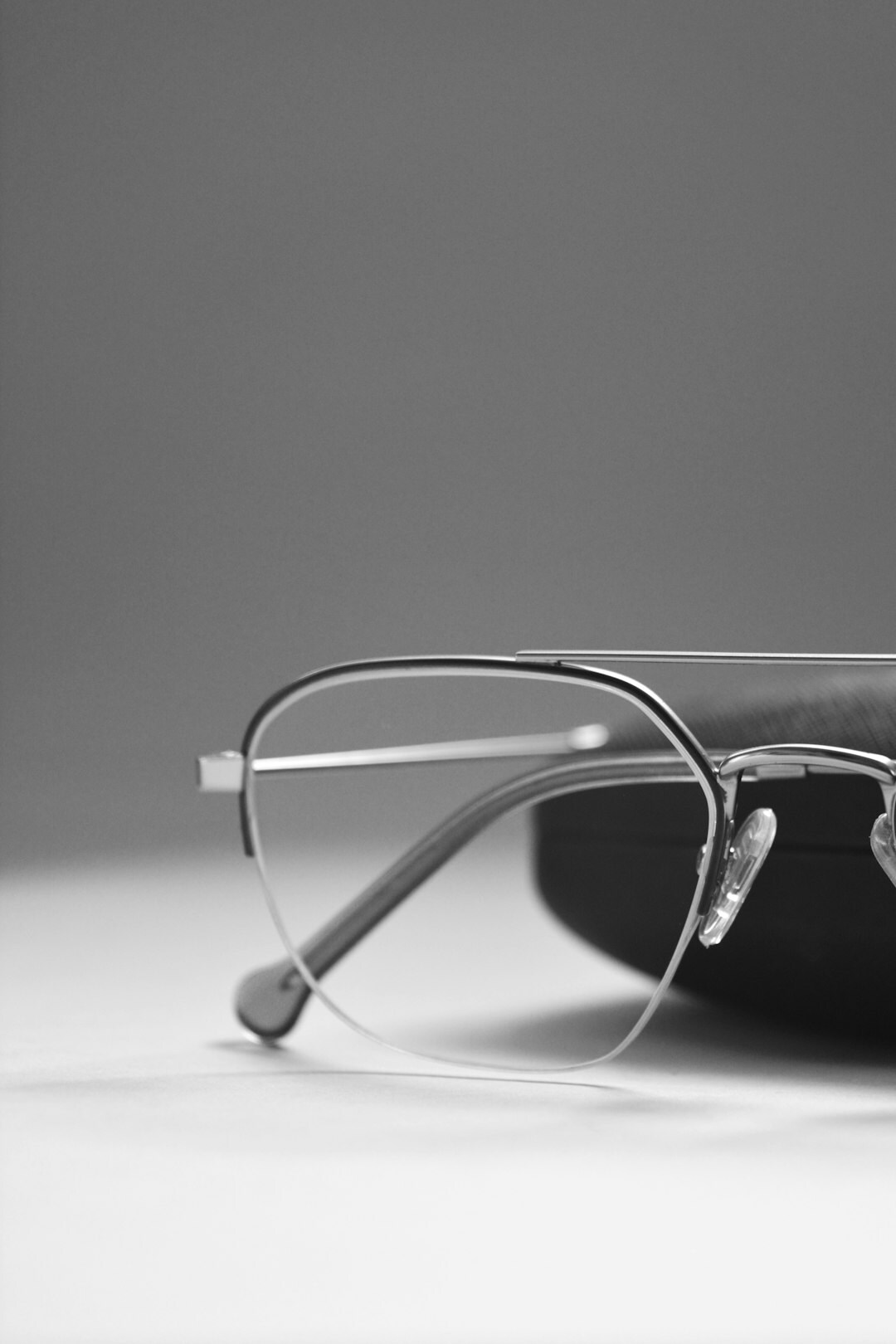 Handcrafted acetate and titanium eyeglass frames