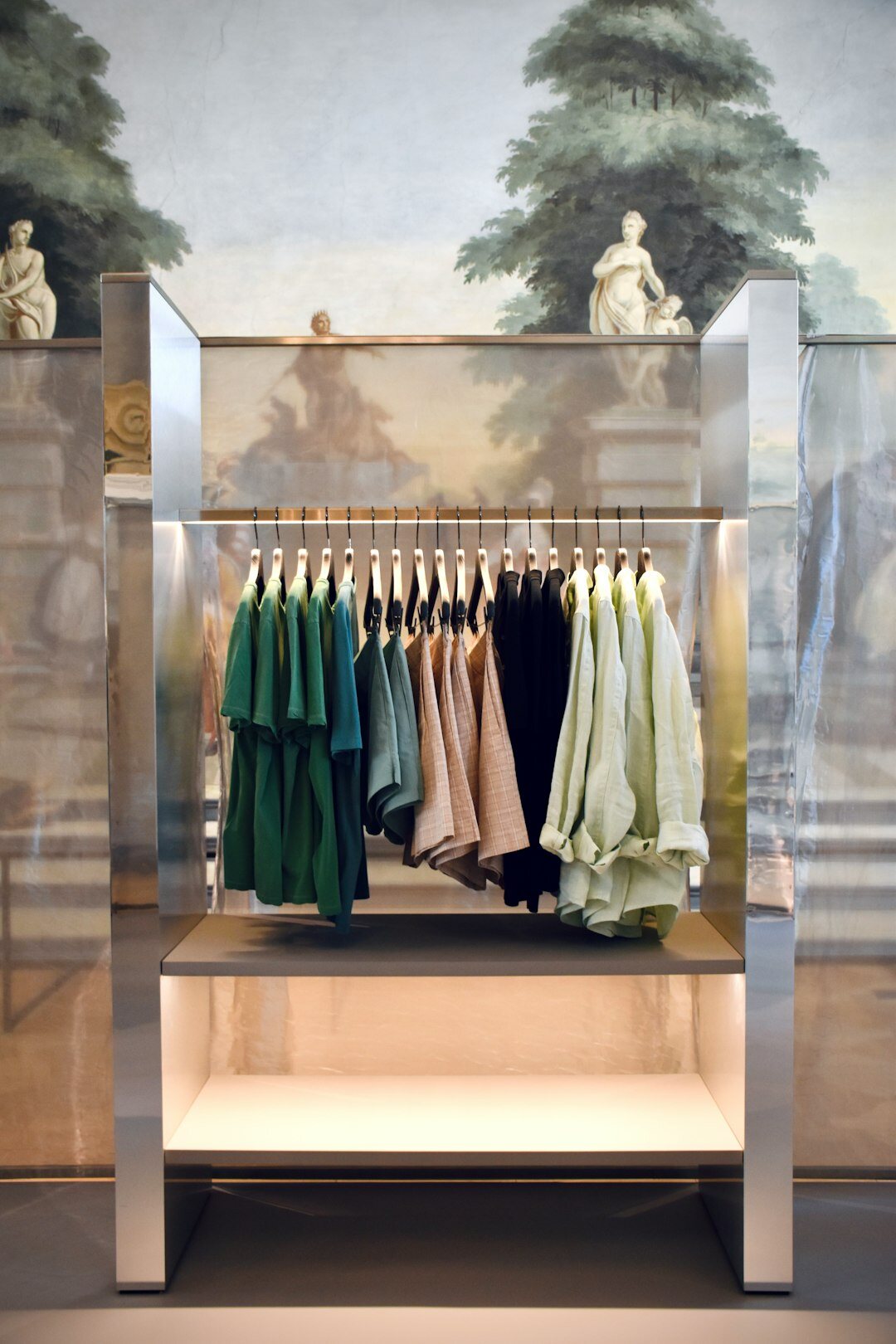 Bright coastal boutique interior near the beach