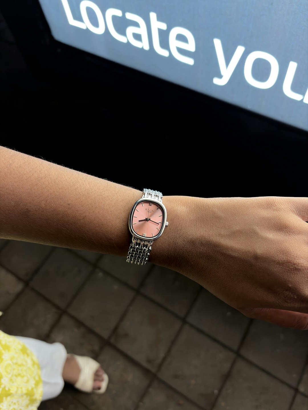 luxury watch on wrist