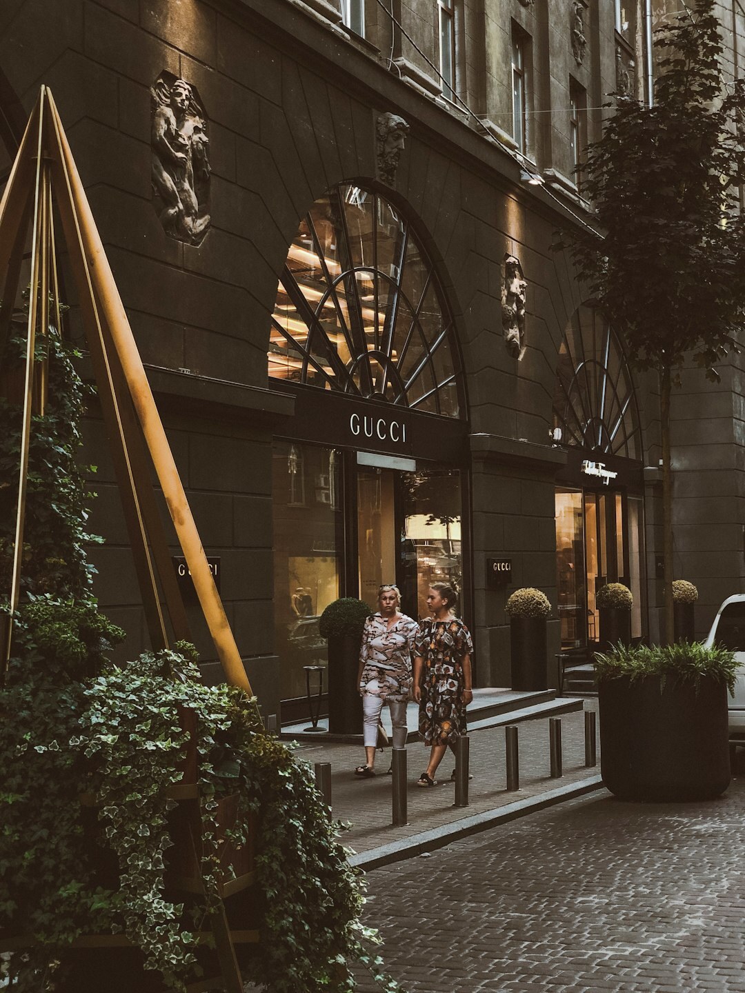 luxury store entrance