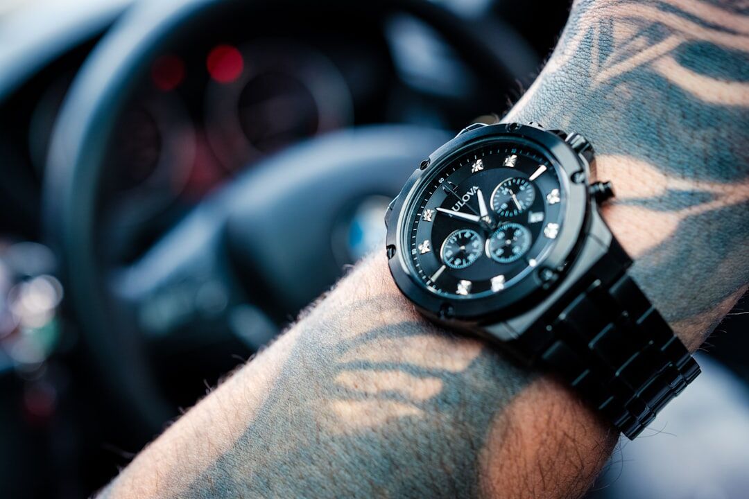 luxury watch on wrist